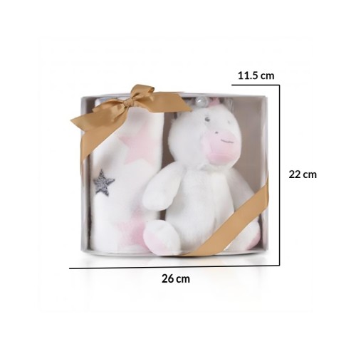Бебешко одеяло 90/75 cm с играчка Unicorn Stars Бебешко одеяло 90/75 cm с играчка Unicorn Stars