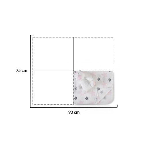 Бебешко одеяло 90/75 cm с играчка Unicorn Stars Бебешко одеяло 90/75 cm с играчка Unicorn Stars