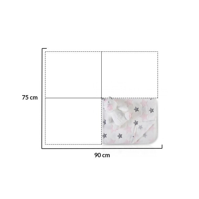 Бебешко одеяло 90/75 cm с играчка Unicorn Stars Бебешко одеяло 90/75 cm с играчка Unicorn Stars