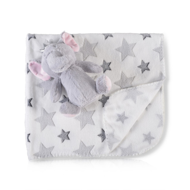 Бебешко одеяло 90/75 cm с играчка Little Elephant Бебешко одеяло 90/75 cm с играчка Little Elephant