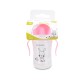 Чаша със силиконова сламка 300ML C0587 розов Чаша със силиконова сламка 300ML C0587 розов