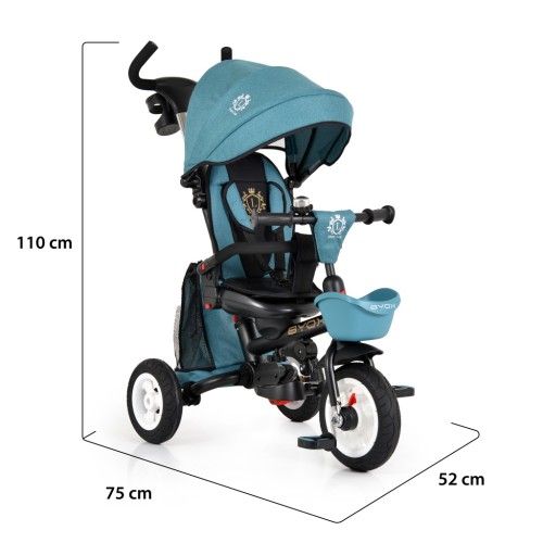 Детска триколка Flexy Lux тюркоаз Детска триколка Flexy Lux тюркоаз