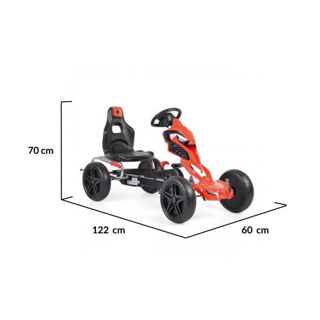 Картинг кола Adrenaline PVC - 1504 червен