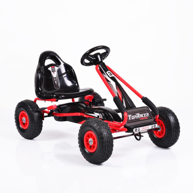 Картинг кола с педали Top Racer - GA815 червен