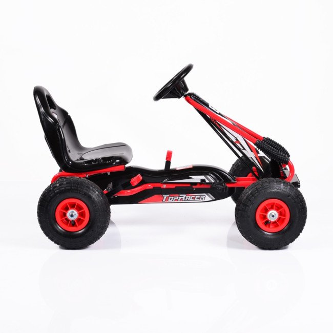 Картинг кола с педали Top Racer - GA815 червен