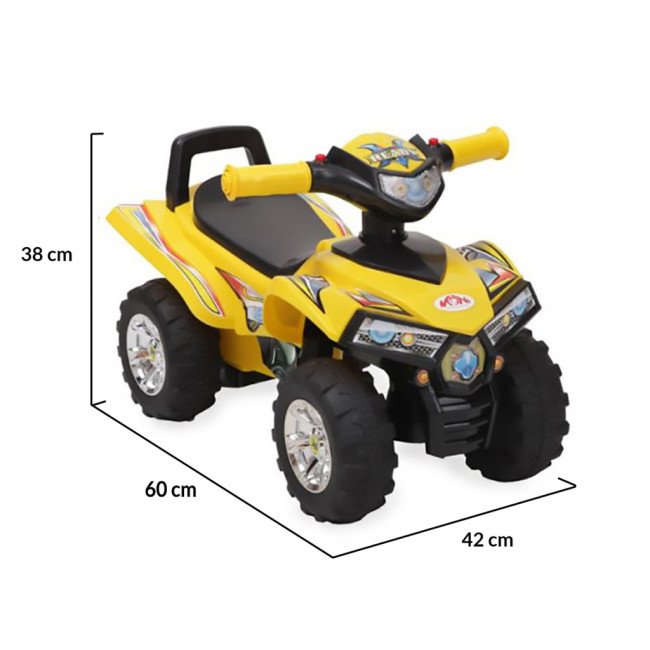 Детско ATV за бутане 551 жълт