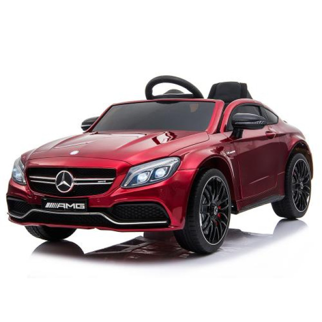 Акумулаторна кола Mercedes C63S QY1588 червен металик Акумулаторна кола Mercedes C63S QY1588 червен металик