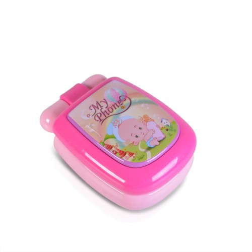 Бебешки музикален телефон с капаче Pink K999-95G Бебешки музикален телефон с капаче Pink K999-95G