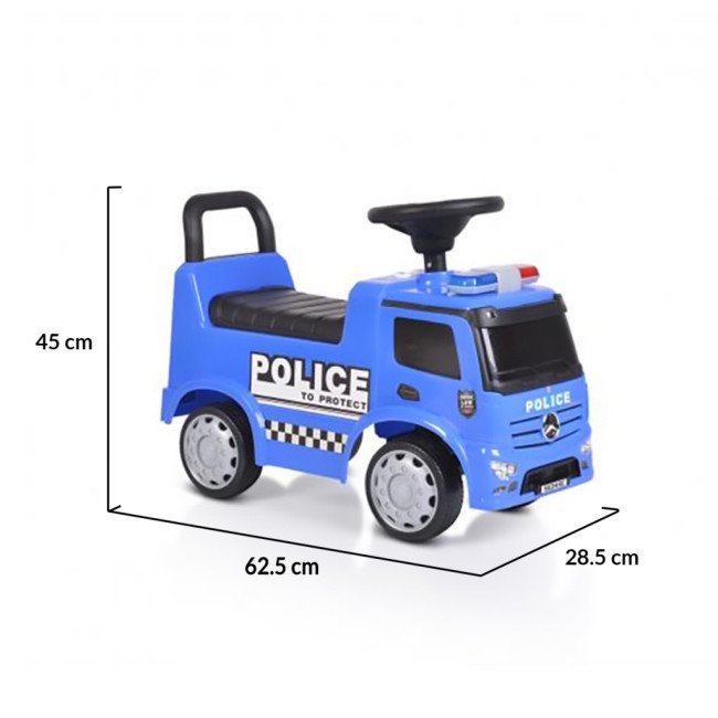 Кола за бутане Mercedes-Benz Antos Police син