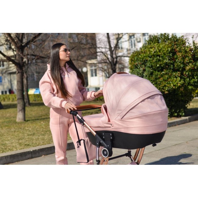 Комбинирана детска количка Polly 3в1 розов