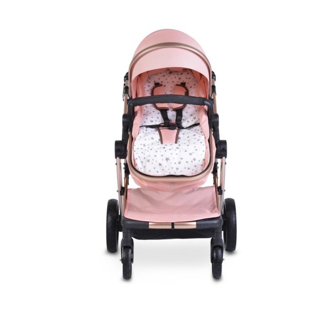 Комбинирана детска количка Polly 3в1 розов