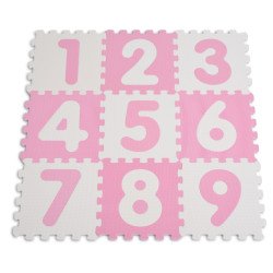 Мек пъзел Цифри розов 1001B3(WH/PK)AB