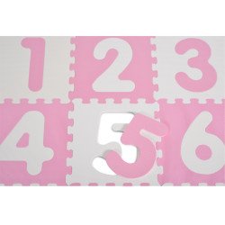 Мек пъзел Цифри розов 1001B3(WH/PK)AB