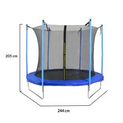 Батут 244cm (8ft) с вътрешна мрежа Spring