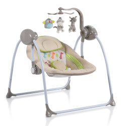 Електрическа люлка Baby swing+ капучино 2021 Електрическа люлка Baby swing+ капучино 2021