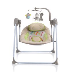 Електрическа люлка Baby swing+ капучино 2021 Електрическа люлка Baby swing+ капучино 2021