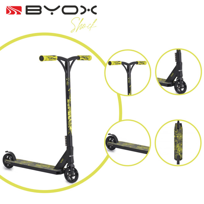 Тротинетка Stunt Shock жълт Тротинетка Stunt Shock жълт