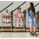 Дървен стол за хранене 2в1 Nuttle бял Дървен стол за хранене 2в1 Nuttle бял