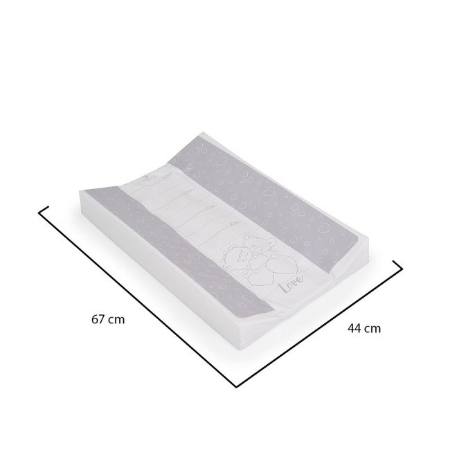 Мека подложка за повиване 44x67 Grey bears Мека подложка за повиване 44x67 Grey bears