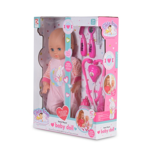 Кукла 36cm с докторски комплект 8100 Кукла 36cm с докторски комплект 8100