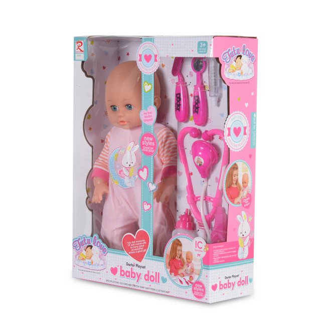 Кукла 36cm с докторски комплект 8100 Кукла 36cm с докторски комплект 8100