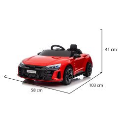 Акумулаторна кола Audi RS e-tron 6888 червен