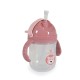 Чаша със сламка 240ml Berry розов C0586 Чаша със сламка 240ml Berry розов C0586