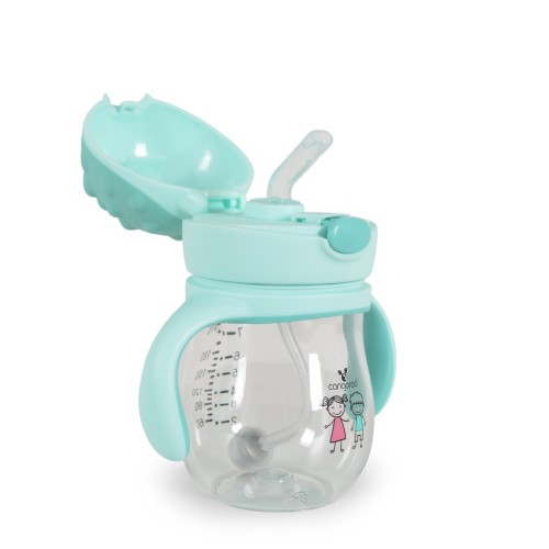 Чаша със Сламка 250ml Brillo син A0033 Чаша със Сламка 250ml Brillo син A0033