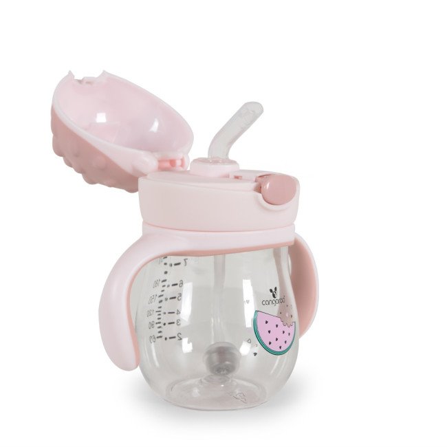 Чаша със Сламка 250ml Brillo розов A0033