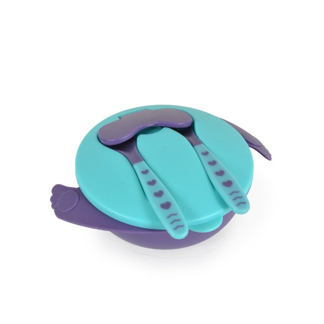Купа с лъжица и вилица Jelly син F1730 Купа с лъжица и вилица Jelly син F1730