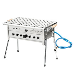 Скара на газ с вулканични камъни Gursac - BBQ на газ