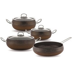 Комплект тенджери от гранит Hascevher 7 pcs 